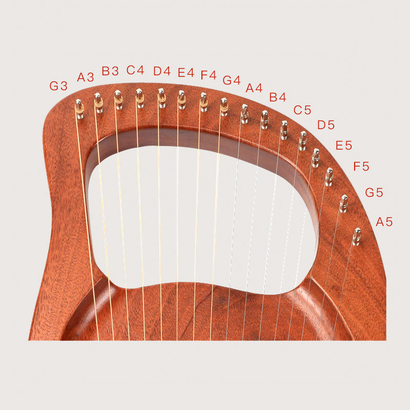 Walter Electric Lyre Harp - Premium Solid Wood | Pures Music™