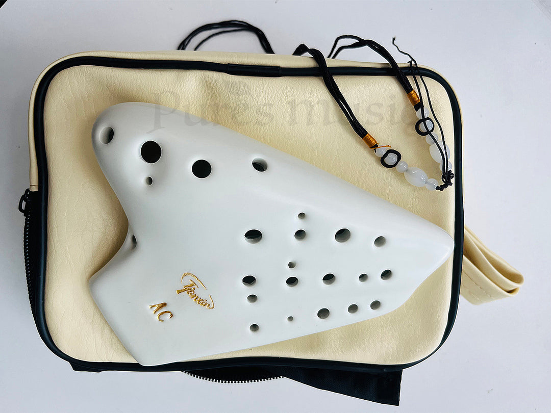 カオリン Triple Chamber Ocarina - Matte Alto C Clay | Pures Music™