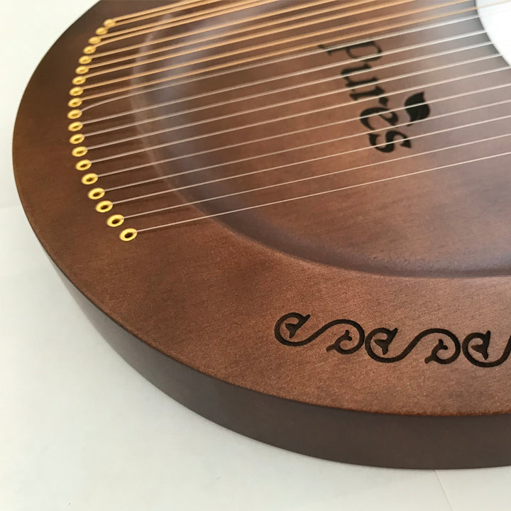 美品✤木製ハープ ✤エンジェルスハープ✤ミニハープ✤ライアーハープ✤竪琴✤ハープ Pures エンジェル ライアー – 19弦 古代 小型 ケルト ハープ | Pures