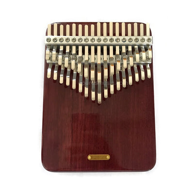 LingTing 34 clave Kalimba Peltogyne madera cromática dedo pulgar Piano semitono escala Mbira instrumento