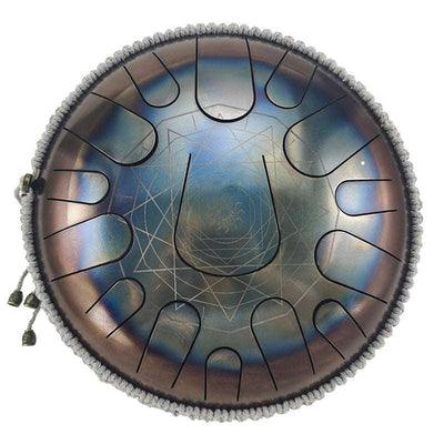 AS TEMAN Constellation of Stars 12 inches 15 Notes Steel Tongue Drum Tank drum Hang drum instrument