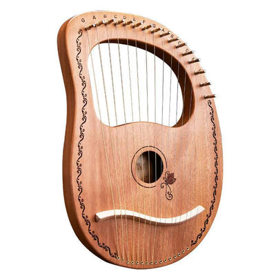 16-snarige Massief Houten Fineer Lier Harp Snaarinstrument Lierharp 16-snarige Massief Houten Fineer Lier Harp Snaarinstrument Lierharp