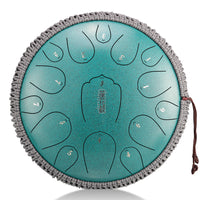 Hluru Huashu Upgrade D Key 15 notes 14 inches Lotus Carbon tongue drum