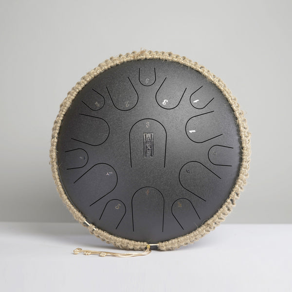 Hluru Steel Tongue Drum 14 inch 15 note D Tone April Yang Tank Drum