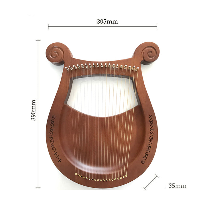 Pures Angel Lyre – 19-String Ancient Small Celtic Harp | Pures Music ™