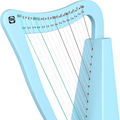 Walter.t 15-String Irish Celtic Lyre Harp Portable Lyre instrument for beginner