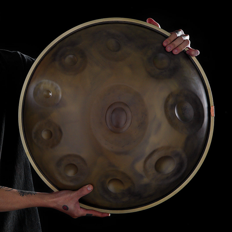 スチールタングドラム - 9/10/12音符Dクルドマイナーハンドパン 打楽器