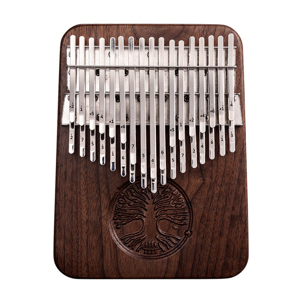 34 keys kalimba Hluru Tree of Life Thumb Piano Double Layer Black Walnut Chromatic Kalimba