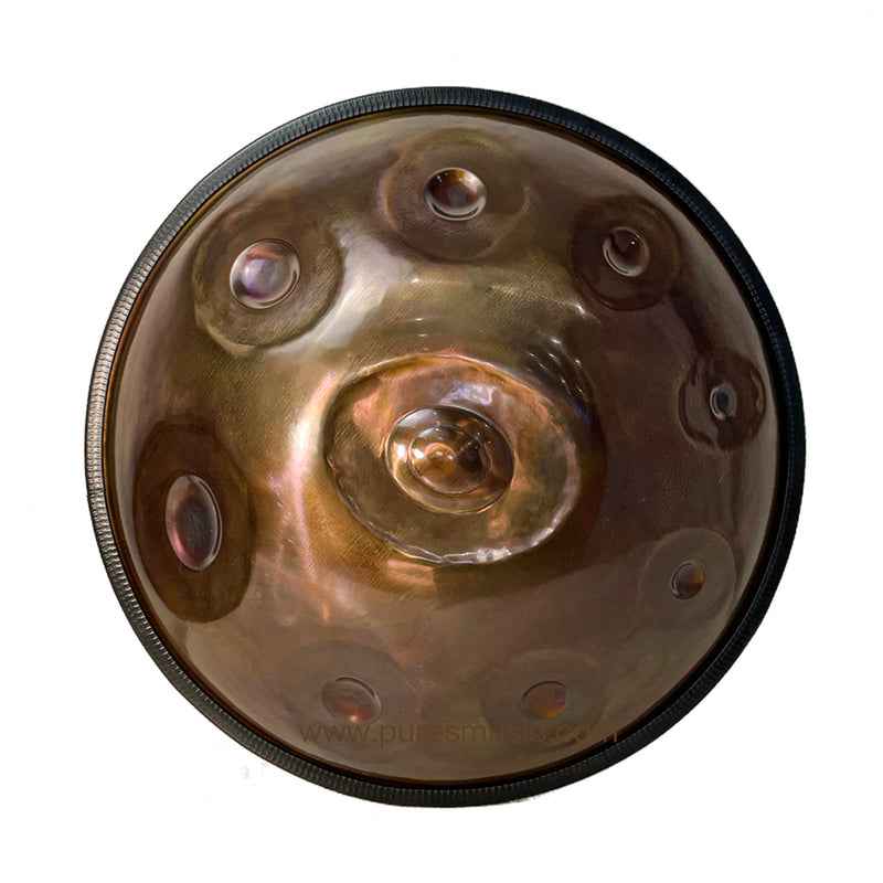 Miroir de cuivre de tambour de Handpan personnalisé 9-14 Notes