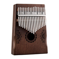 Hluru Huashu Kalimba cava a 17 tasti legno di mogano Lotus pianoforte a pollice