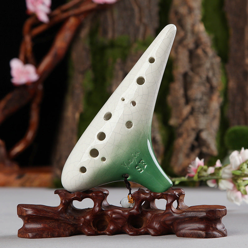 Gradient Color SF 12 Hole Ocarina Soprano Treble Wind Instrument