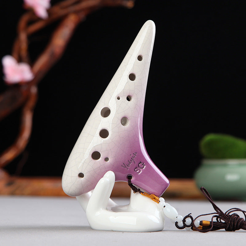 管楽器・吹奏楽器 pieta okarina soprano 2G SP Gradient Color SG 12 Hole Ocarina Treble Soprano Ocarina