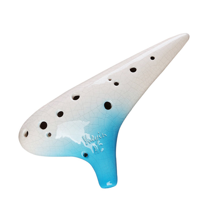 Gradient Color Ceramic Ocarina - 1.6 Octave Alto C | Pures Music™