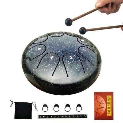 Starry Tank drum 6inches 8notes AS TEMAN steel tongue drum - Pures Music