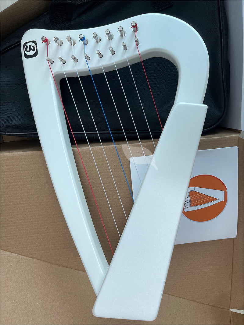 Walter.T Mini Harp 8-string Handheld Lyre Lap Small Harp Instrument