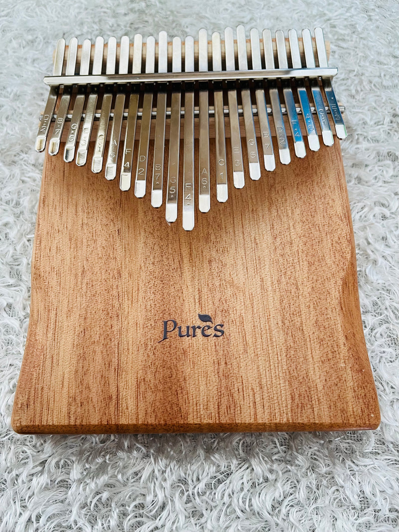Pures A1 Portable Kalimba 21 tasti / 17 tasti Strumento per pianoforte a pollice leggero e facile da usare