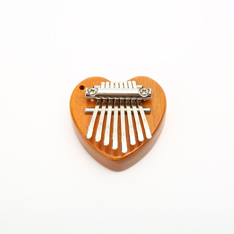8 tasti mini carino Kalimba legno cristallo dito pollice pianoforte regalo per bambini