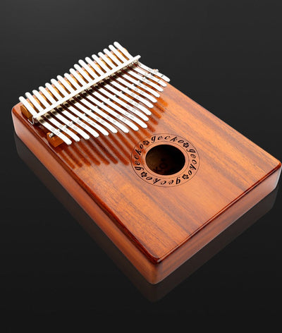 Gecko Kalimba Piano de pulgar hueco de 17 teclas Piano de dedo de madera de acacia clásico K17K