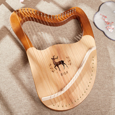 Reindeer Heart-shaped 21/27-String Lyre Harp Professional Performance Lyre instrument