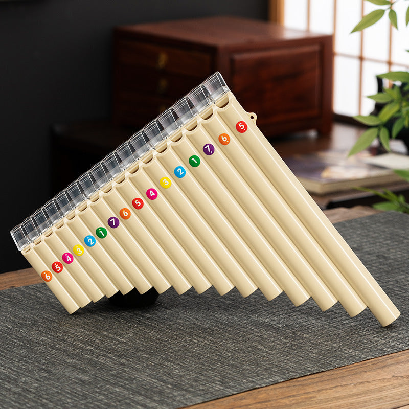 Musical Instrument Using Pipes Pan Flute 16/18 Pipes - Beginner ABS Instrument | Pures Music™