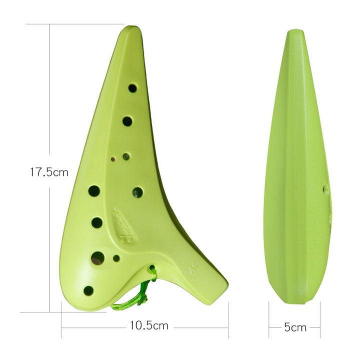 Focalink Plastic Ocarina 12 Hole AC - Easy Beginner Gift | Pures
