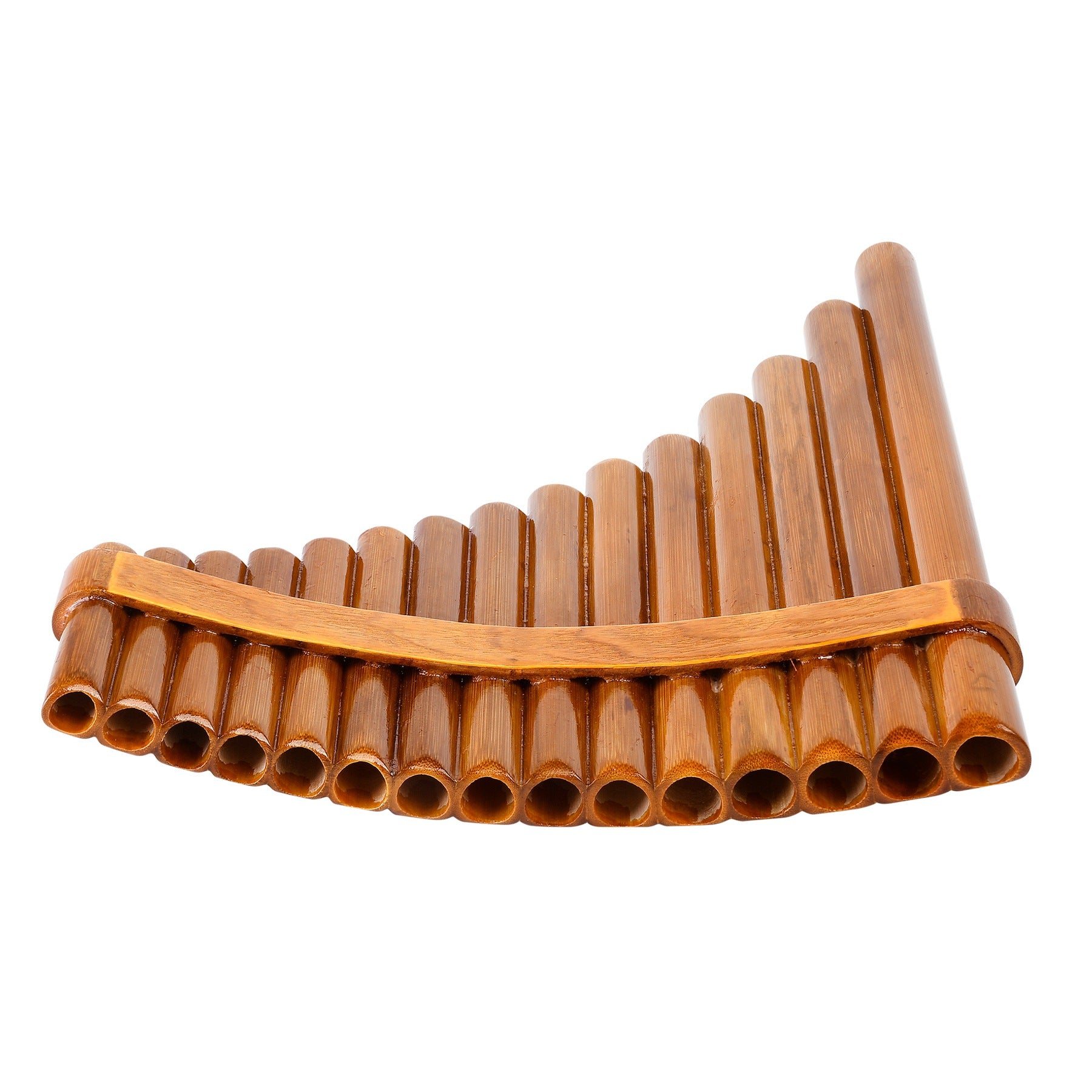 Pipe Instrument Example 15 Pipes Bamboo Pan Flute - Tunable G Key Instrument | Pures Music™