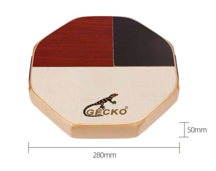 Cajon portátil, tambor de mano tricolor, percusión, GECKO, tambor de caja poligonal, regalo