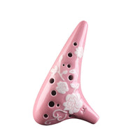 Rose Flower 12 Hole Alto C Ocarina Flute ocarina