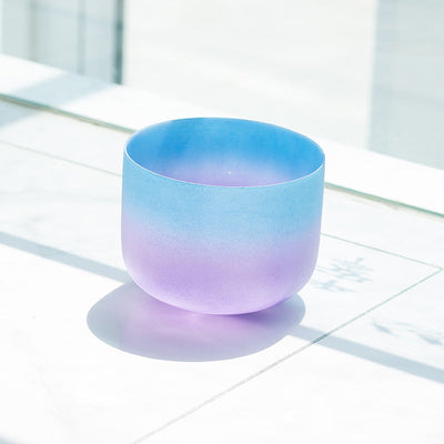 10-inch Rainbow Color 440/432Hz Crystal Singing Bowl Seven Chakras Quartz Sound Healing Bath Bowl Meditation