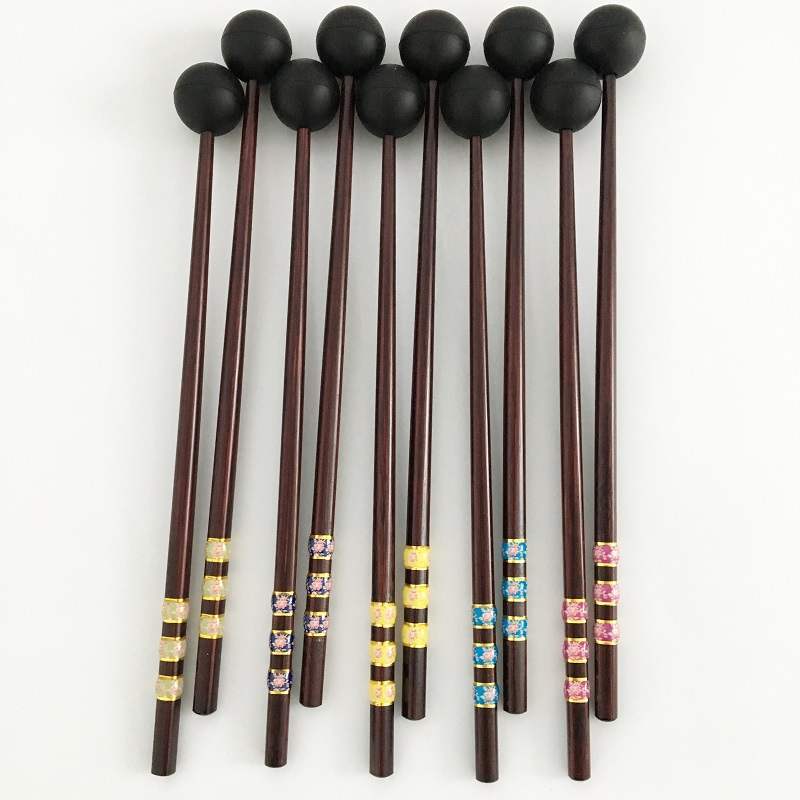 1 paio (2 pezzi) di bastoncini per handpan con tamburo per lingua 24 cm / 26 cm