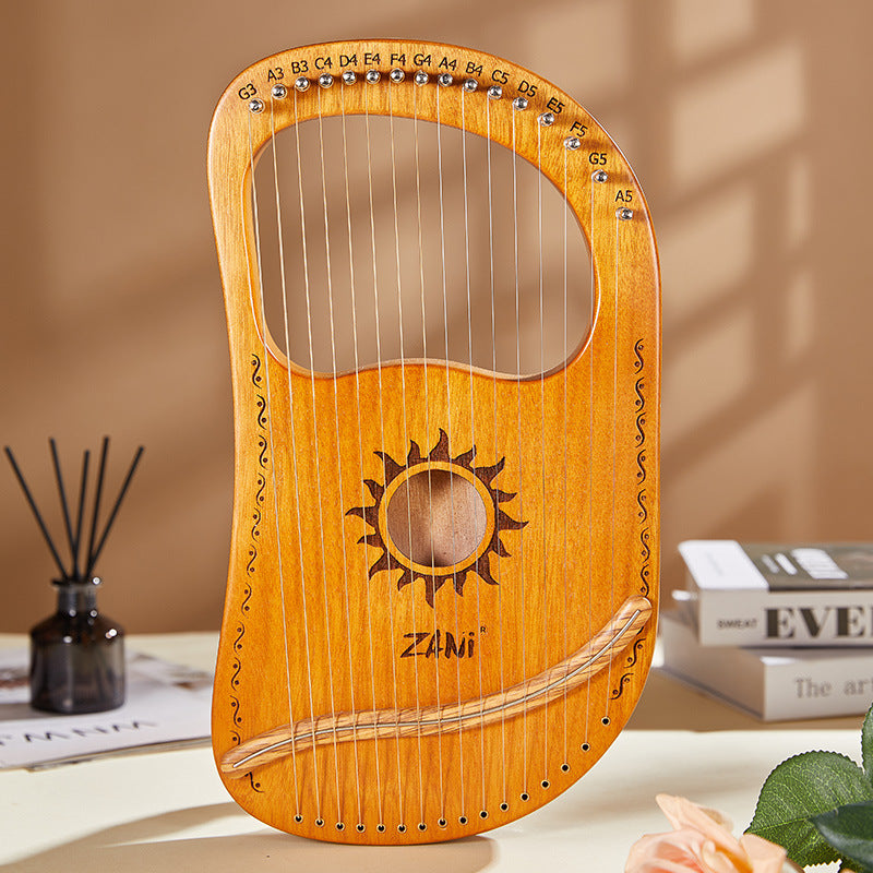 Zani Mini arpa de lira de 16 cuerdas regalo de lira de madera para instrumento principiante