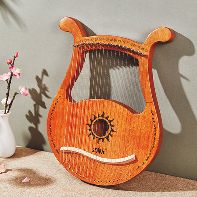 Zani Angel Musical Note 19-String Portable Lyre Harp Lyre instrumento para principiantes