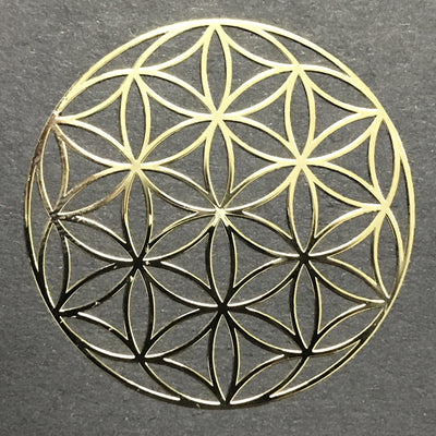 Metal stickers for Tongue drum Handpan Kalimba 7 Seven Chakras Flower of life decoration accessories