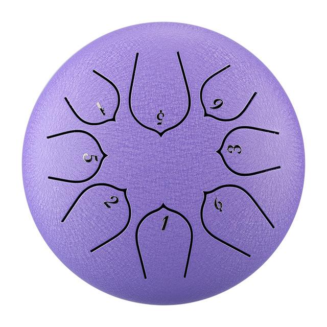 Huashu Lotus D key 8 notes 6 inches steel tongue drum for beginners Kids