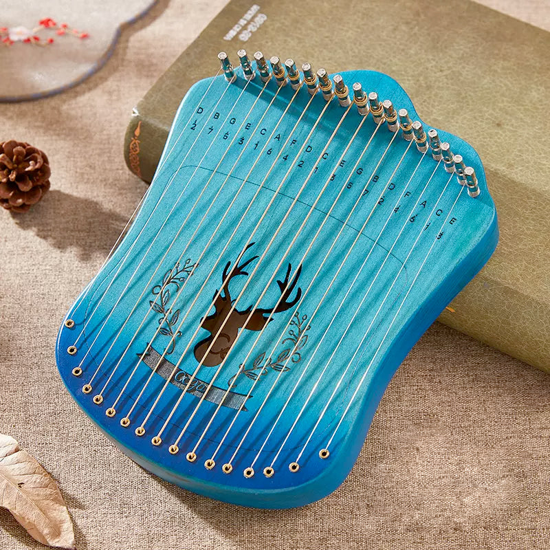 Present Instruments Harpika Mini Lyre Harp - Portable Wooden Gift | Pures Music™