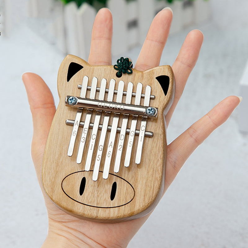GECKO 8 Key Mini Kalimba Finger Thumb Piano Música Regalo para principiantes