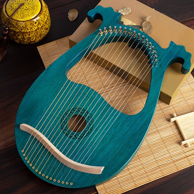Lyre Harp 16 String Mahogany Body Euporean pattern String Instrument