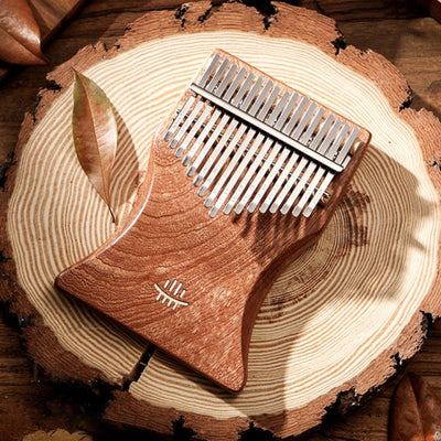 Hluru smerlato 17 tasti Kalimba Sector/S Shape Thumb Piano Wood Mbira