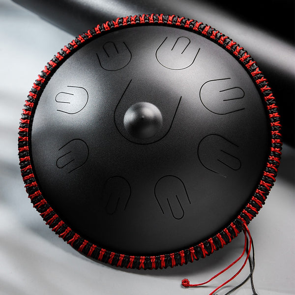 Hluru mini handpan Kurd/Amara/Harmonic/Pentatonic 14 inch 9 note D minor hand drum Steel tongue drum