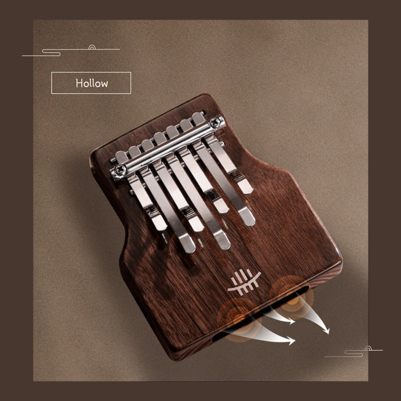 Hluru Chord 7 Tasti Mini Thumb Piano Kalimba