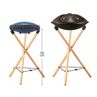 Soporte de tambor Hluru Handpan tambor de lengüeta de acero soporte de madera/hierro