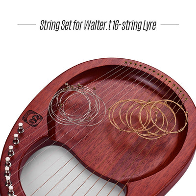 Walter A16X WH-16 Lyre Harp 16-string Set