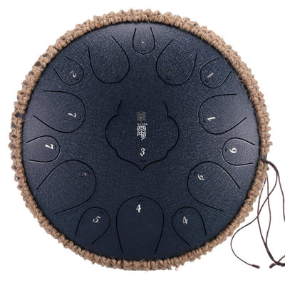 Hluru Huashu 15 notas 14 pulgadas D Key Lotus Carbon tongue drum