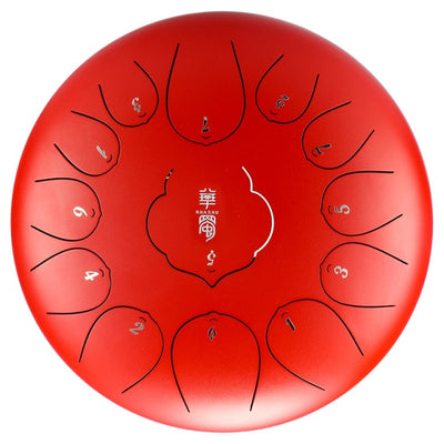 Huashu 12 Inch 13 Tone Steel Tongue Drum huedrum Yoga Meditation