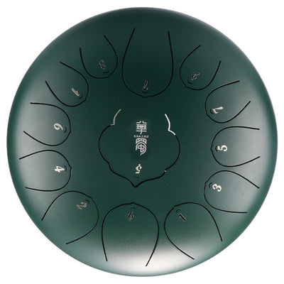 Huashu 12 pulgadas 13 tonos acero lengua tambor huedrum yoga meditación