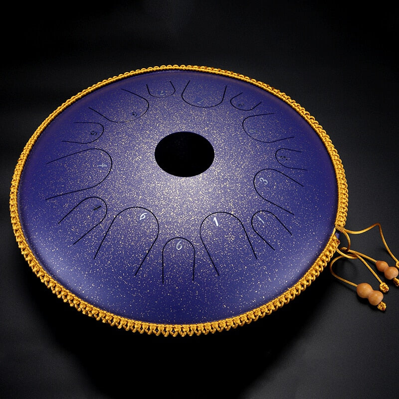 Tambor de lengüeta de acero de cobre Hluru de 14 pulgadas, 14 notas C, tambor de tanque hanpan