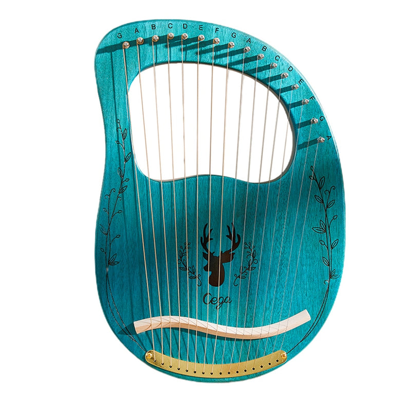 Cega 16-String Deer Lyre Harp Portable Solid Wood Harp