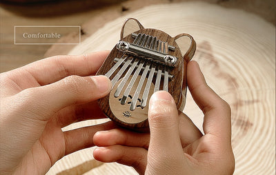 Hluru 8 tasti Cat Kalimba Mini Thumb Piano Legno di alta qualità Squisito regalo Marimba per bambini