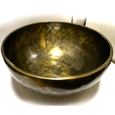 24 ~ 34 cm Full Moon Singing Bowl Ciotola per meditazione tibetana fatta a mano Guarigione del chakra della ciotola del suono